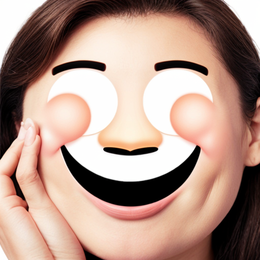 a super realistic laughing face emojji