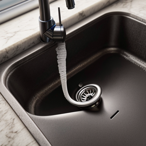 Bendy crawling out of a sink drain