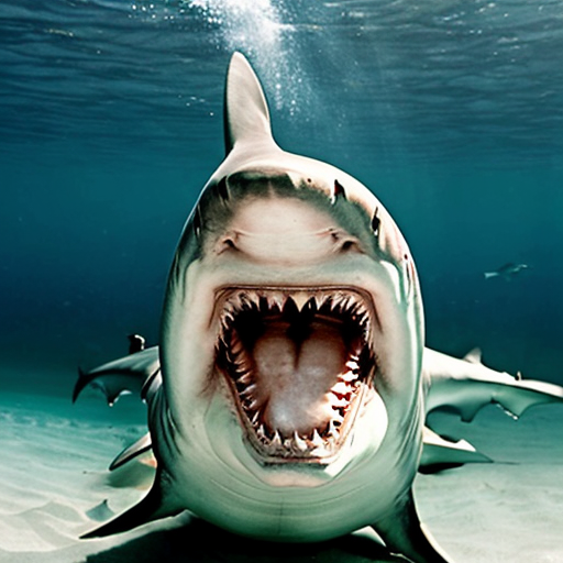 A shark hybrid with a mellon 