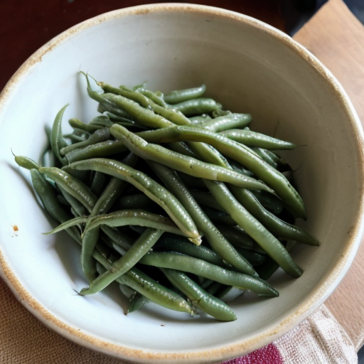 old lady green beans