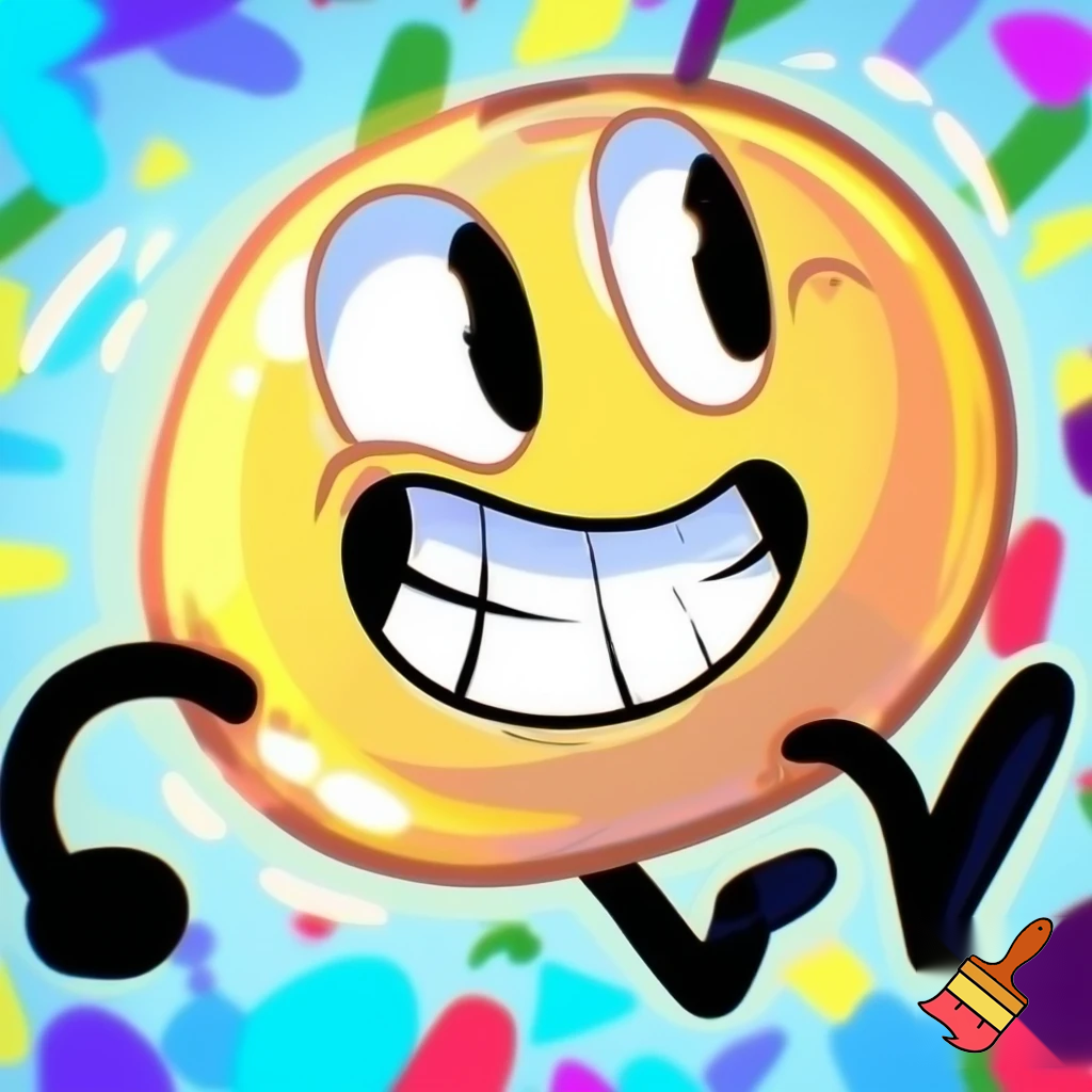 BFDI energetic and playful expression