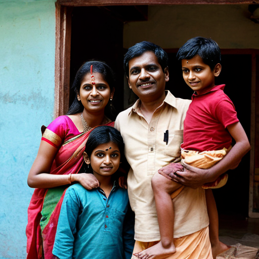 an indian family living happy with three brothers no sis