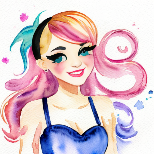 in Panty & Stocking With Garterbelt style and hair covering both ears