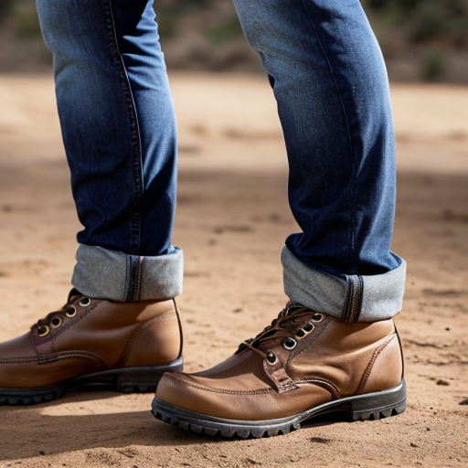 Un giovane uomo muscoloso si trova in un ambiente neutro con illuminazione ben definita. Indossa stivali robusti e jeans aderenti che mettono in risalto la sua muscolatura. La telecamera parte da una ripresa a figura intera, poi si abbassa mentre il giovane, con un gesto deciso e controllato, schiaccia una camola a terra sotto la suola dei suoi stivali. Dettaglio sulla suola che preme sull’insetto. Nessun eccesso di violenza, atmosfera neutra. Nessun suono o dialogo.