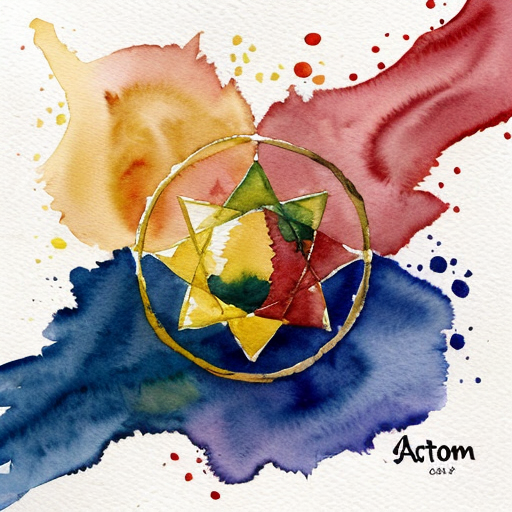 the symbol of a hero called ATOM 