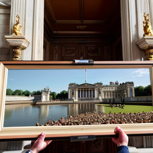 "Duckingham pallace" : buckingham palace with a duck theme
