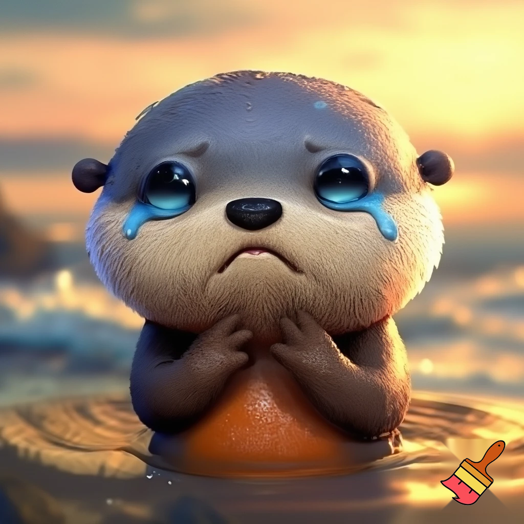 Oshawott The Sea Otter Pokémon Crying