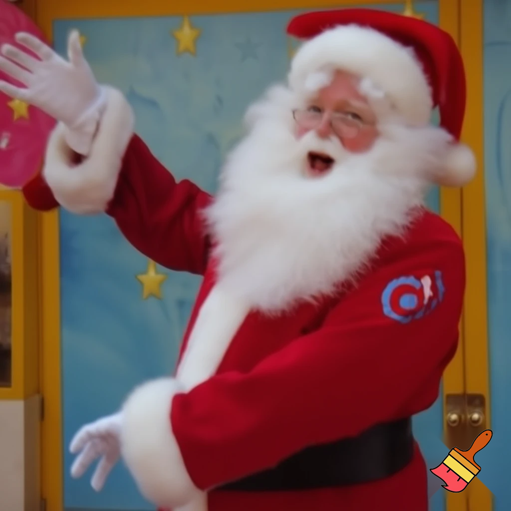 Paris Disneyland Santa Claus, Paris Disney Pee-wee Santa Claus Pennwell