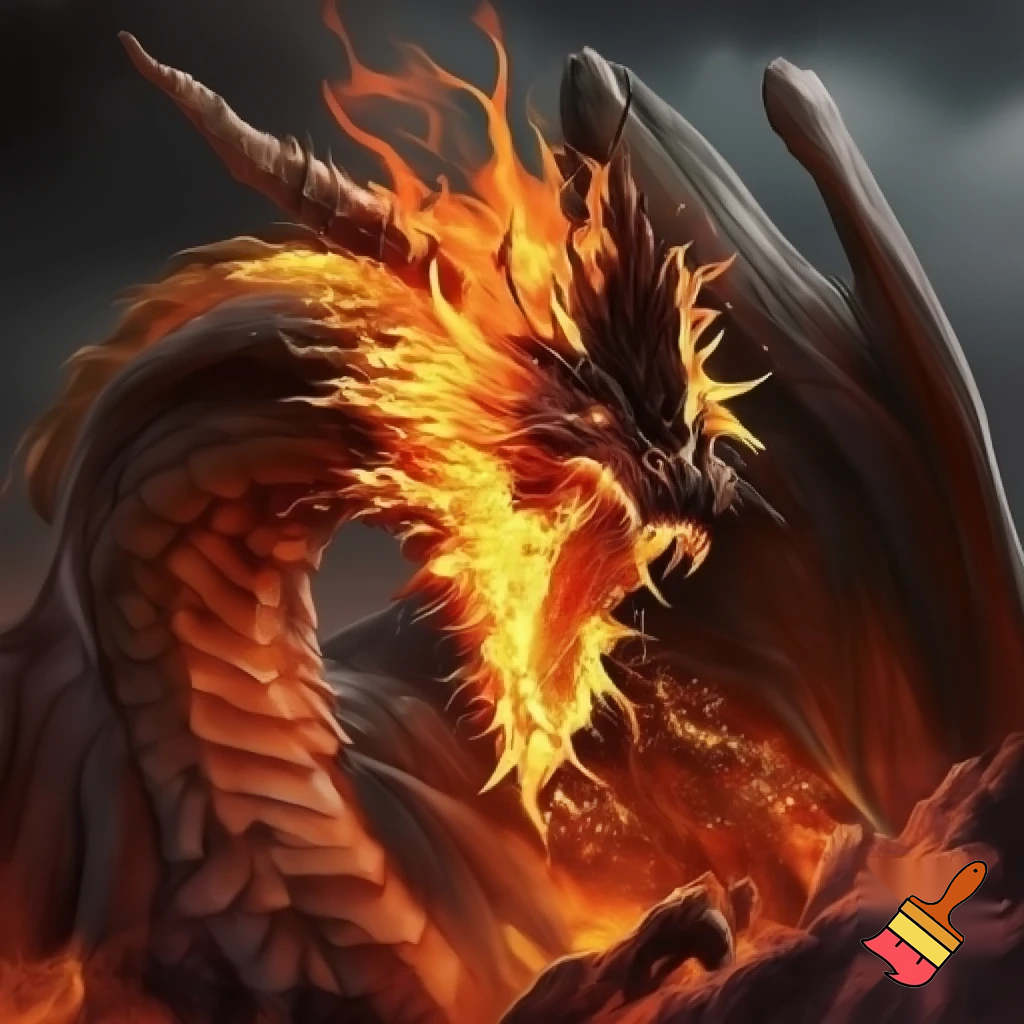 Make a Dinraal dragon from BOTW plaese it is a fire dragon dip shit DO YOUR RESHERCH