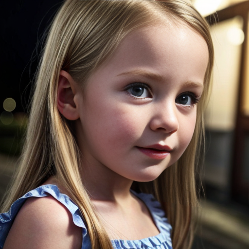finnish little girl sisters at night dress, very beautiful and eager, long blonde hair, close up
