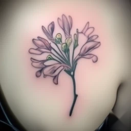 june birth flower tattoo