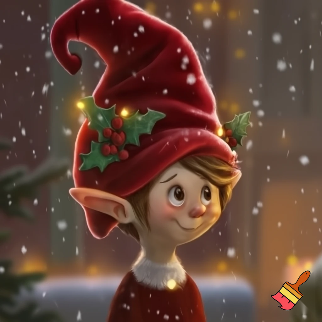 Christmas hat Elf on the elf hat velvet Christmas hat elf hat