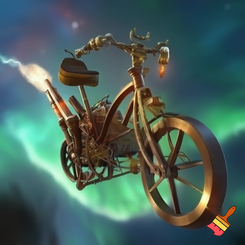 Flying bike broomstick