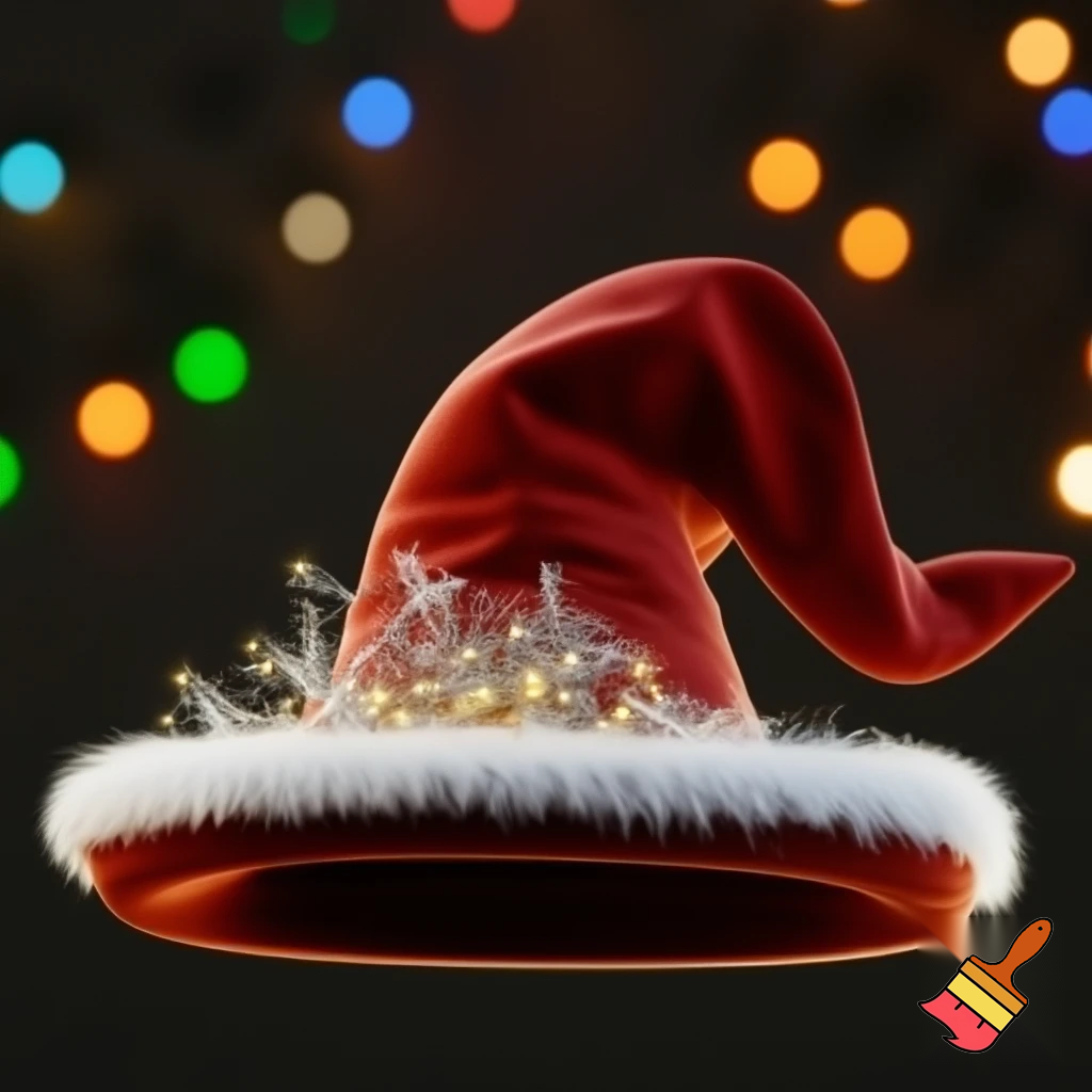 Christmas wizard hat