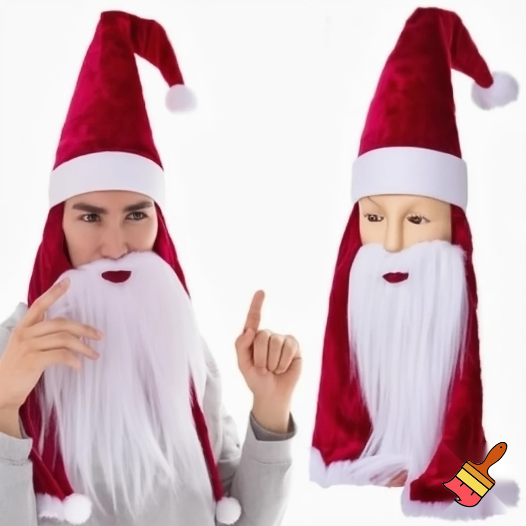 Christmas wizard hat Santa Claus hat velvet