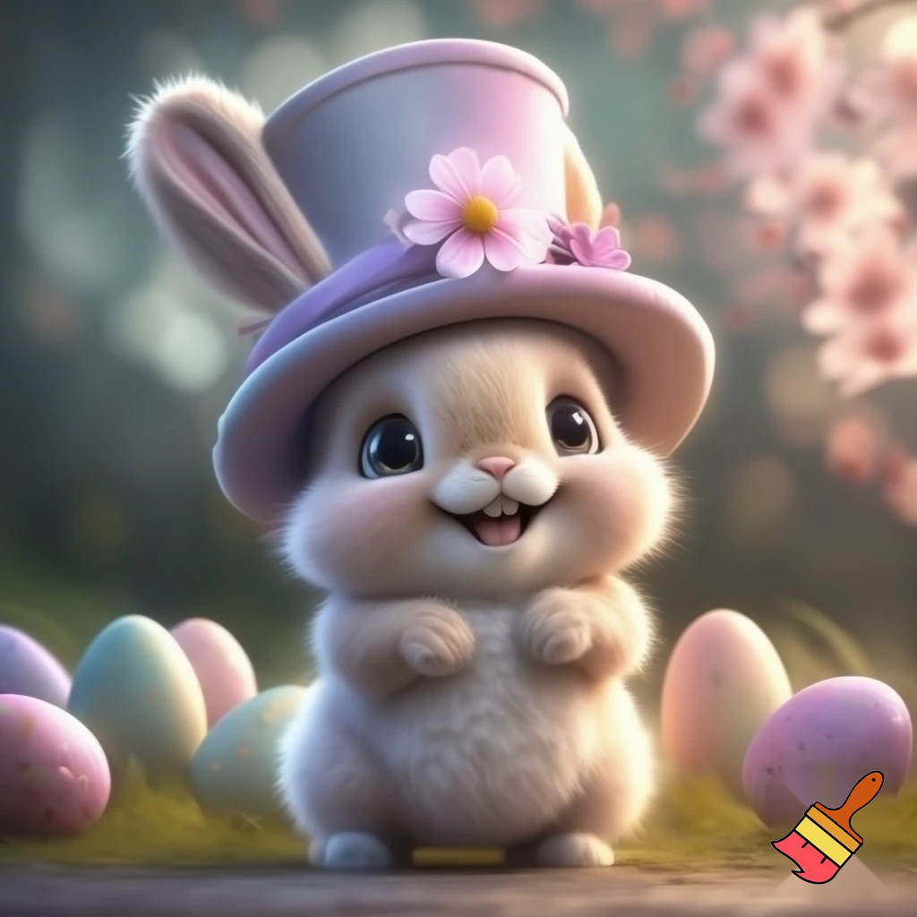 Mascot costume, Easter bunny top hat special top hat