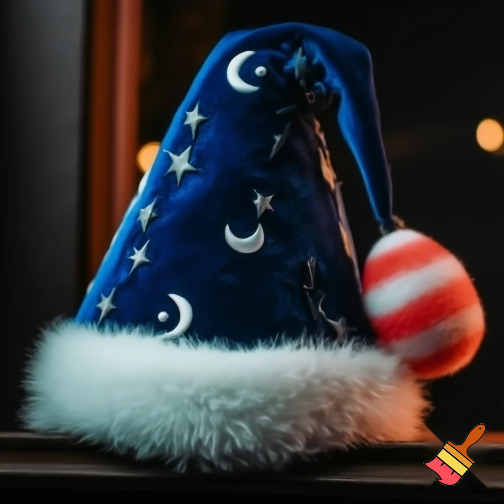 A wizard Christmas hat