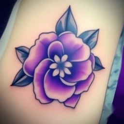 february birth flower tattoo