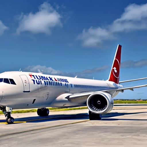 Turkish Airlines at Holguin airport in Cuba in 2026