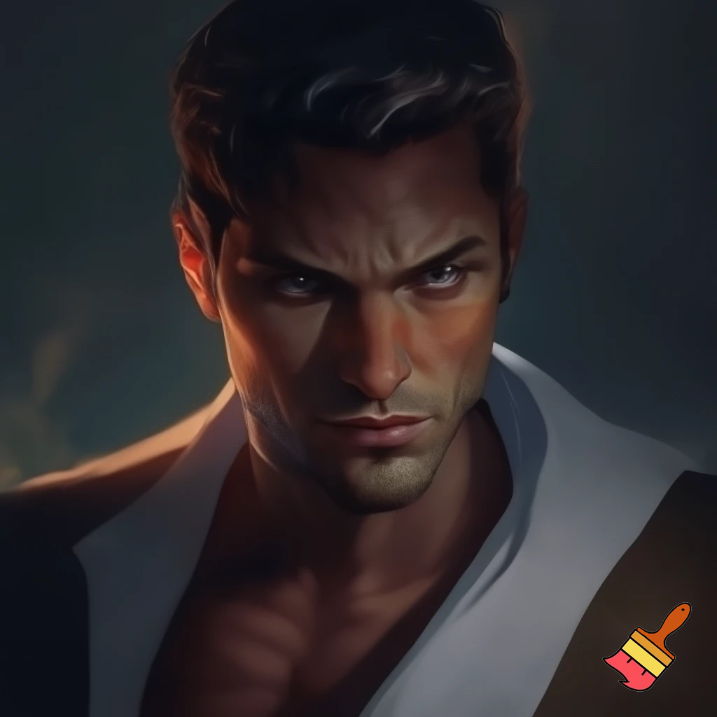 Erotic picture of a man