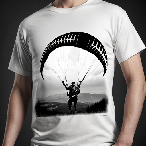 I need a paraglider new design for print on tshirt 