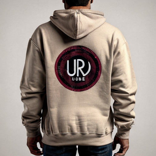 Back view of a burgundy / wine-colored streetwear hoodie with distressed patchwork fabric details (vintage worn patches). The hoodie is shown from the back, laid flat on a neutral concrete background. On the back there is a large centered graphic design: a distressed vintage circular stamp-style logo in beige/cream color. Inside the circle, bold text reads "NOVA CREW" in strong vintage typography. Below it in smaller text: "Born from the streets". The print has a cracked, worn texture to match the hoodie’s aesthetic. High detail, realistic fabric texture, fashion mockup style, streetwear brand presentation.

