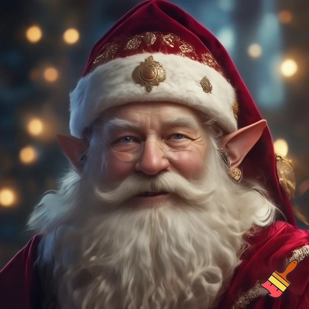 Elf Santa Claus hat velvet