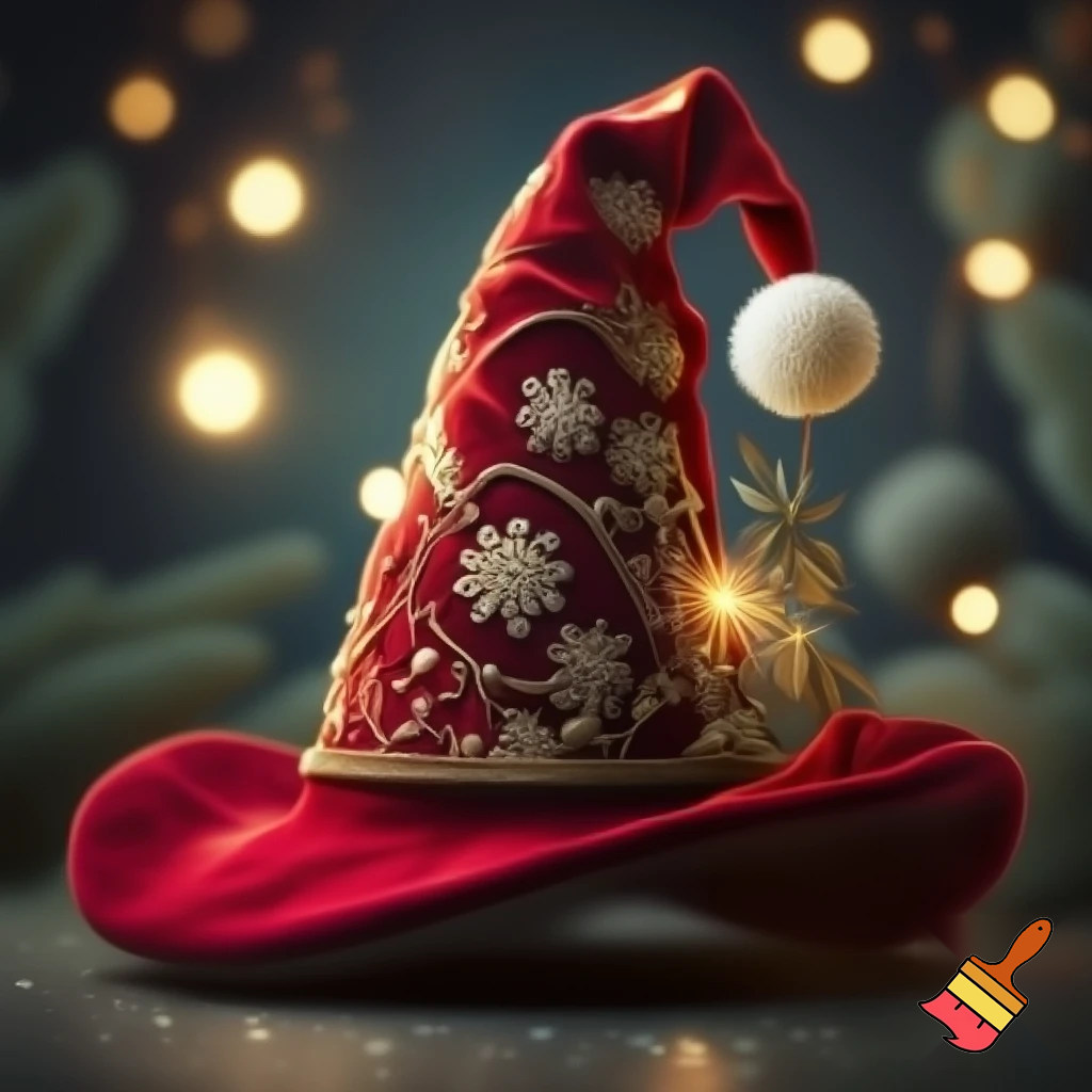 Christmas wizard hat