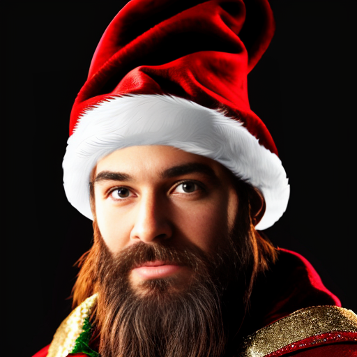 Christmas wizard hat