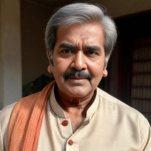 A Rajesh Khanna (Bollywood star) look alike in his 60s