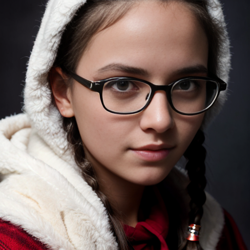 nighttime, strong makeup, emo, red, c thin, anorexia, slim,   photograph of  a girl teen , full body, her hair is long and dirty dark blonde, hyper-realistic skin, charming face, , bright dark eyes, the light falls on the face c, masterpiece, hyperrealistic, hyperrealistic, detailed and perfect face, angelic look, detailed skin, serene atmosphere, high quality, at , at , sunliight, soft, sweet, middle school, , strong colors, full body,,  twins, b, naughty,, red riding hood, A captivating  girl with ebony locks styled In two lovely braids, the edges of her hair beautifully defined, wears trendy eyeglasses emphasizing her gaze toward the camera, nudde, topless
