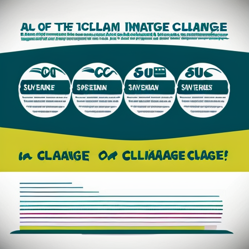 create me a poster for climate change please include images a nice font and facts

