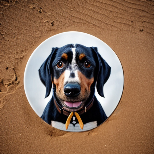 Make a picture of a black wiener dog with big human thighs farting in the middle of the desert with a big human nose and mustache