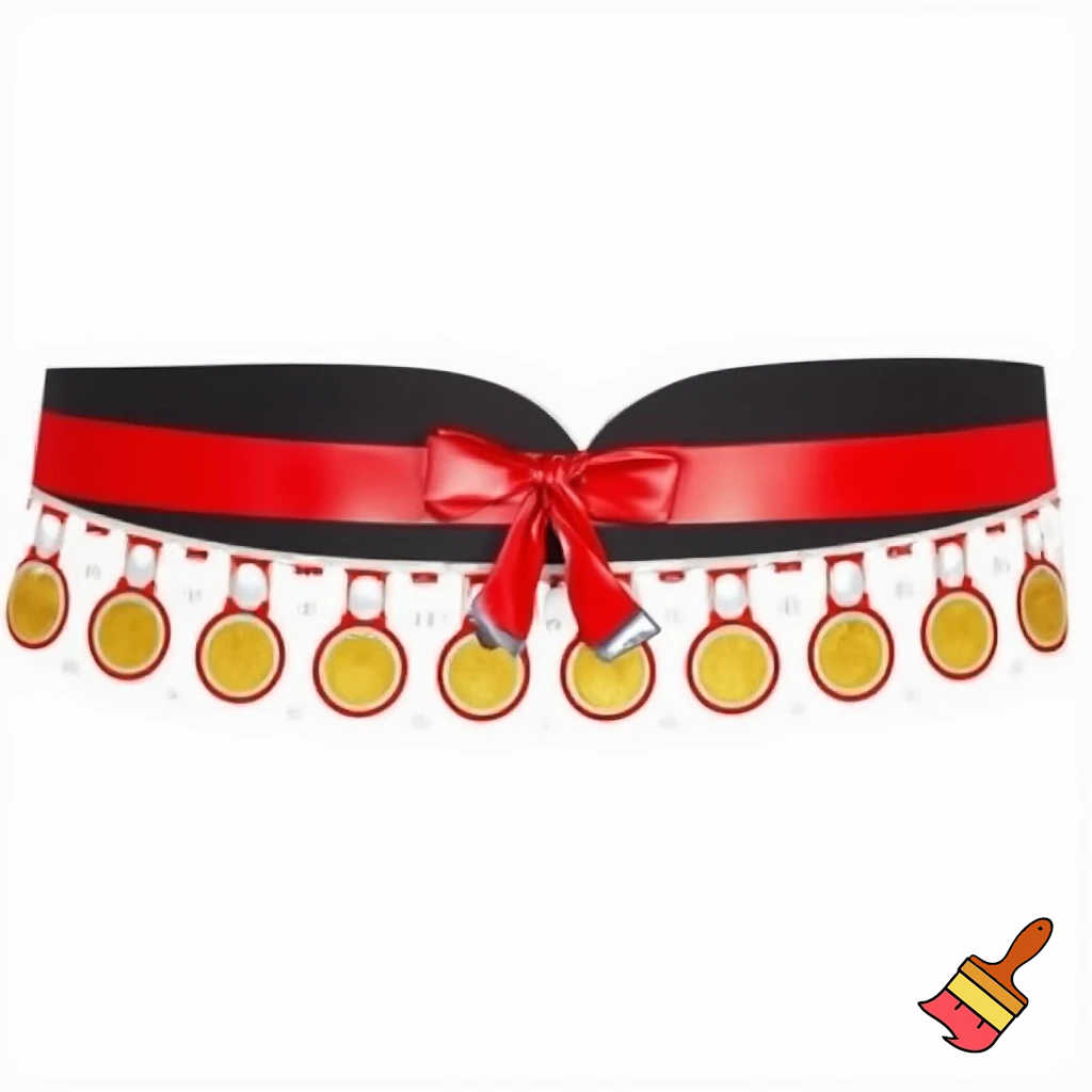 A wizard hat Christmas hat Santa Claus hat a hat gold medal belt belt belt