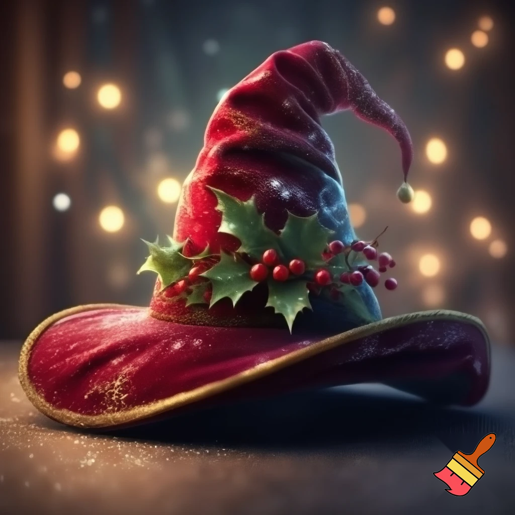 Christmas wizard hat
