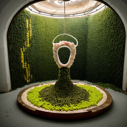 This project envisions an immersive organic landscape where strange flowers made of beeswax and colored paraffin spread throughout the space, emerging from walls, floors, and ceilings. Somewhere between a garden, a ruin, and a living organism, these sculptural forms conceal edible offerings that visitors are invited to discover and taste.
Wax masks, resembling skins in transformation, extend this universe where body, food, and landscape merge into a single entity. Inspired by the visionary world of The Garden of Earthly Delights and by post-apocalyptic imaginaries, the installation explores a future in which nature has reclaimed human spaces and transformed food into something unfamiliar, precious, and mysterious.
The exhibition becomes a territory to be explored: a sensory journey where visitors uncover hidden foods, harvest edible fragments, and take part in a collective ritual. Each discovery becomes an offering, and each act of tasting a moment of connection between imagination, memory, and the living world.