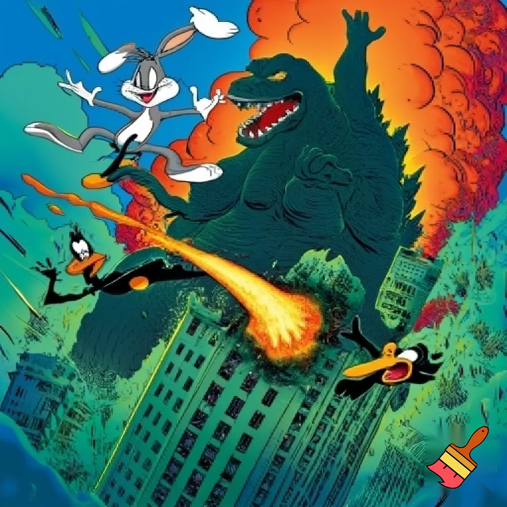 Looney Tunes vs Godzilla