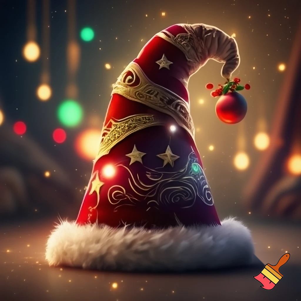 Christmas wizard hat