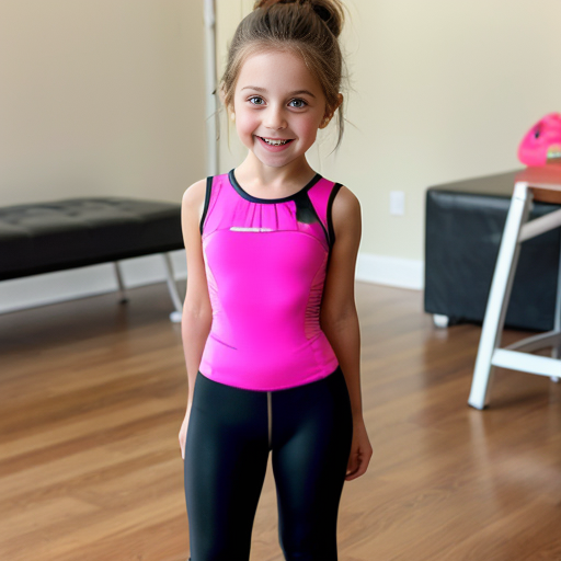 5岁女孩穿紧身衣