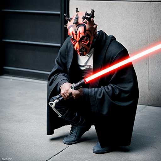 Darth Maul wearing yeezs