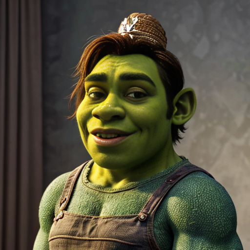Shrek as a princess 