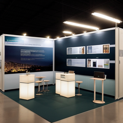  Crée moi un visuel d'un stand Siemens, dans un style réel, dans une ambiance salon avec du monde dans les allées. avec lumière artificielle. Dans un hall qui se trouve dans le parc des expositions de la porte de versailles à paris. en premier plan un panneau avec des produits siemens sur notre stand