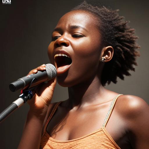 creaua ragazza africana che canta