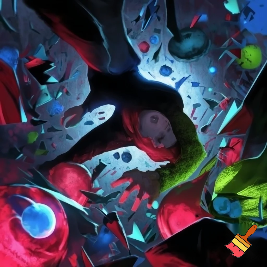 person having an epileptic seizure with objets around