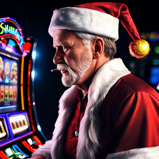crea un Babbo Natale che gioca alle slot machine