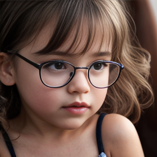 Cute adorable niña Chilindrina glasses con hair lazo curly con verano casual formal elegante sensual sexy con close up whispering touching ear each other secrets con paséo con ciudad 2