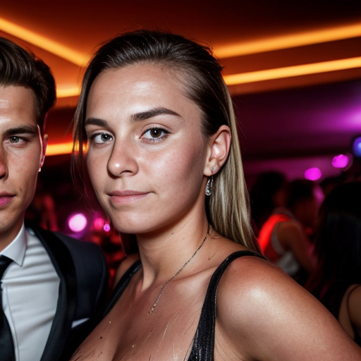Goretzka and Vanessa at the nightclub 
