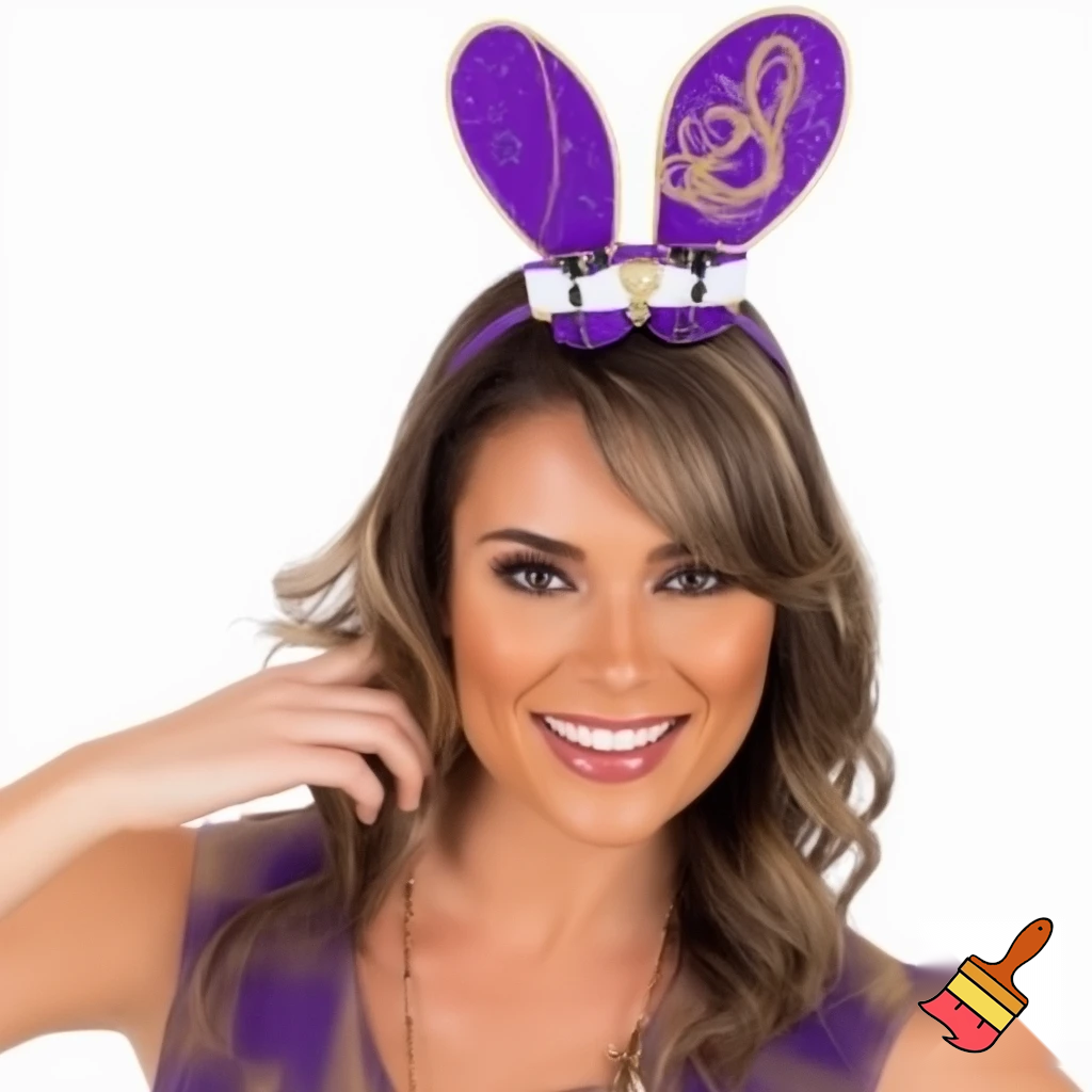 Easter top head headband, purple and white bunny ears top hat purple and gold top hat headband purple and gold and white