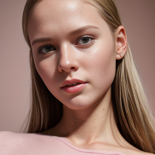 Chica con persones rosados
