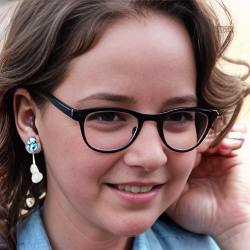 Cute adorable niña Chilindrina y con Elizabeth Perkins glasses con hair lazo curly con verano casual formal elegante sensual sexy con aparatos auditivos audífonos sordera con close up whispering touching ear each other secrets con paséo con ciudad 17